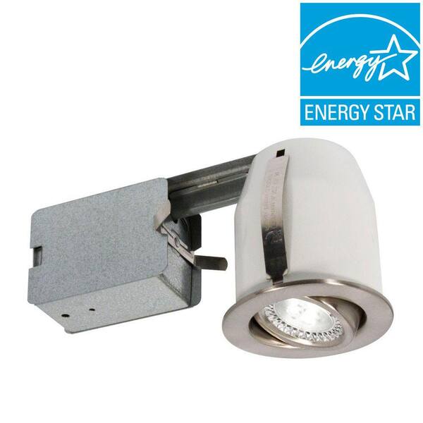 Unbranded 3 in. Brushed Chrome Recessed LED Lighting Fixture