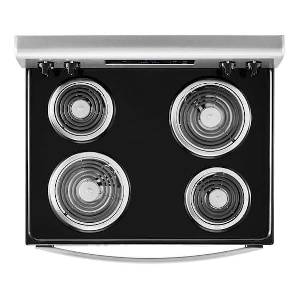 Whirlpool 30 in. 4-Burner Electric Coil Cooktop with Simmer Burner