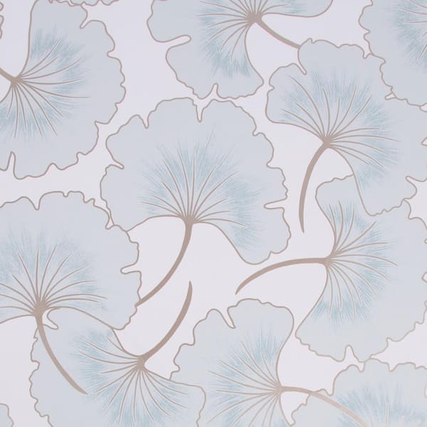 Unbranded Begonia Blue Strippable Removable Wallpaper