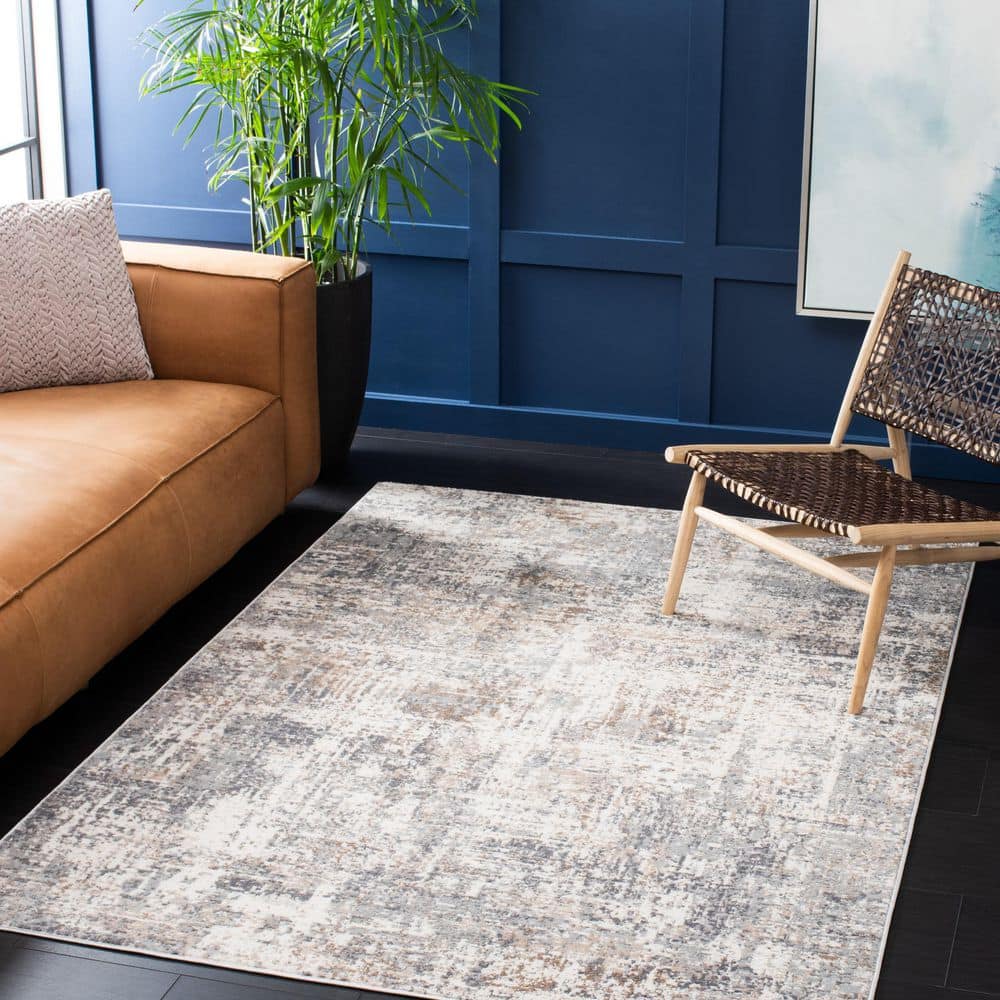 Shivan 7 ft. x 9 ft. Ivory/Gray Distressed Marle Area Rug price history on PriceWatchPro