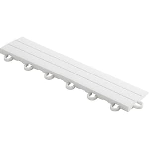 2.75 in. x 12 in. Artic White Looped Polypropylene Ramp Edging for Diamondtrax Home Modular Flooring (10-Pack)