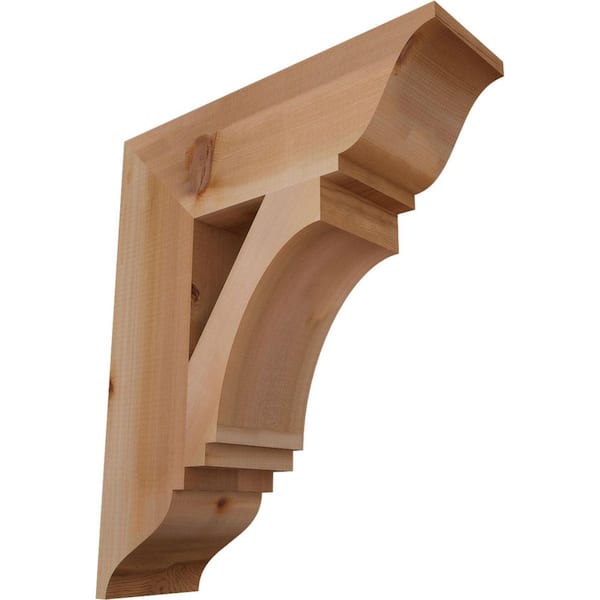 Ekena Millwork 5.5 in. x 24 in. x 20 in. Western Red Cedar Imperial Traditional Smooth Bracket