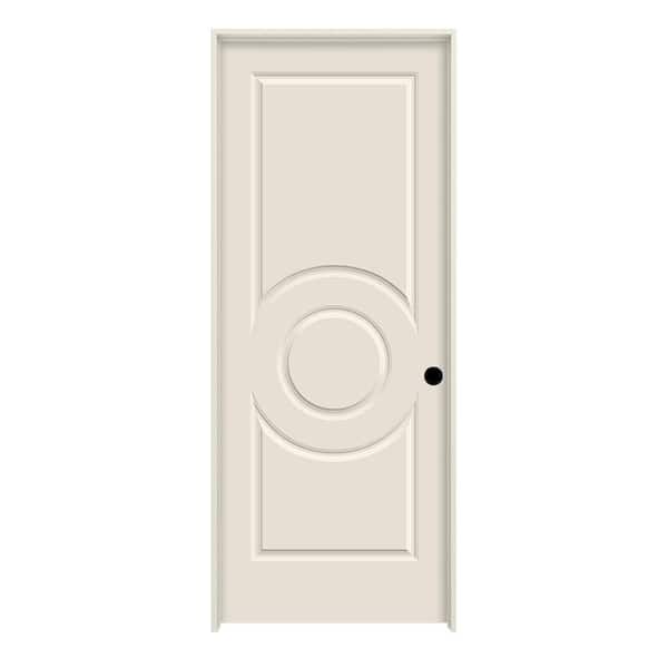 JELD-WEN 32 in. x 80 in. Left-Hand Primed C3340 3-Panel Premium Composite Single Prehung Interior Door