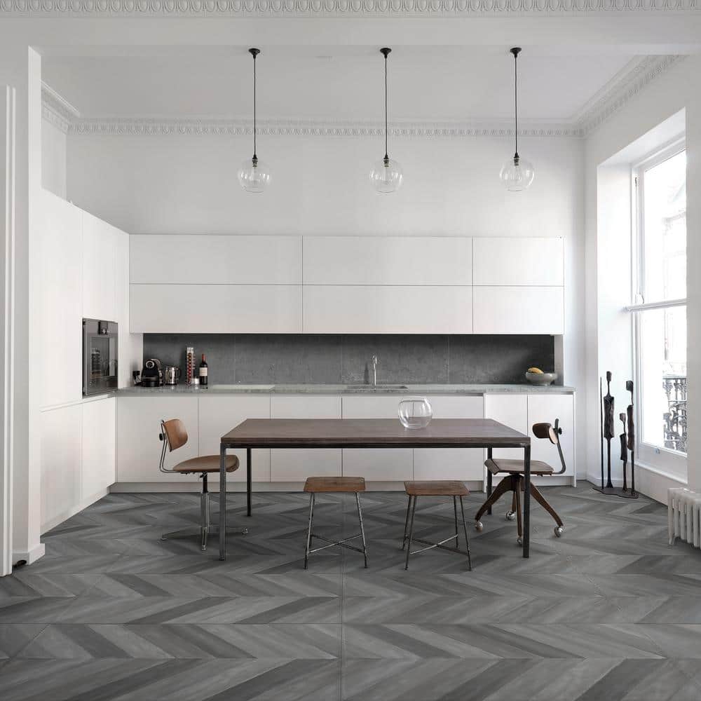 Nord 24" x 48" Gray Porcelain Stone Look Tile