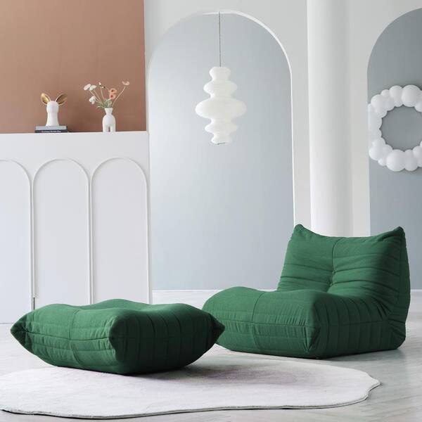 未使用MagicalFurniturePuroShelf/S-size Magic Home Caterpillar 69 in. Armless Velvet Curved 3-Seater