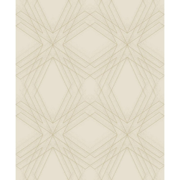 A-Street Prints Relativity Beige Geometric Paper Strippable Wallpaper (Covers 57.8 sq. ft.)
