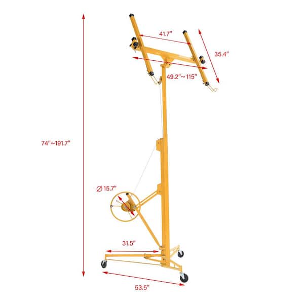 Maocao Hoom 11-ft H x 53.5-in L x 53.5-in W Steel Drywall Lift