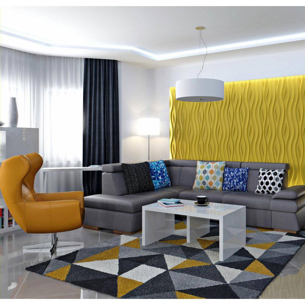 Ocean White 24" x 24" 3D Textured Wall Panels