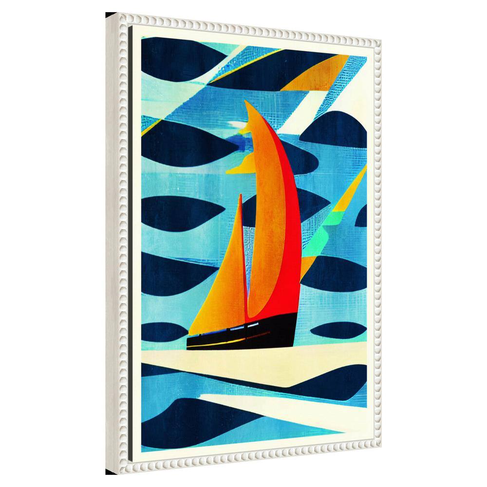 Amanti Art Blue Coast by Bo Anderson Canvas Wall Art Print Framed 16 x 23-in.