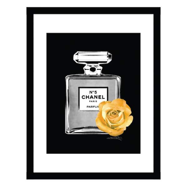 VENICE BEACH Collections Designer Fashion Glam Perfume Bottle by Fairchild Paris Framed Graphic Print Abstract Poster Art Print 18 in. x 14 in.