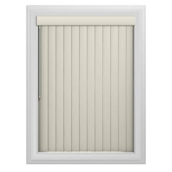 Bali Cut-to-Size Ivory Crown 3.5 in. PVC Louver Set - 65 in. L (9-Pack)