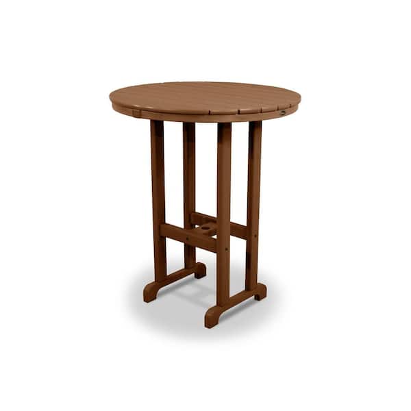 Trex Outdoor Furniture Monterey Bay Tree House 36 in. Round Patio Bar Table