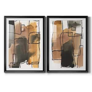 Retro Vibe I by Wexford Homes 2 Pieces Framed Abstract Paper Art Print 36.5 in. x 26.5 in.