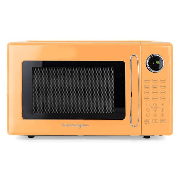Retro 1.1 cu. ft. 1000 W Microwave Oven in Orange