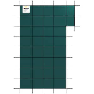 Inground Pool Safety Cover Fits 20 ft. x 40 ft. Rectangular Winter Pool Cover with Right Step Triple Stitched Strength