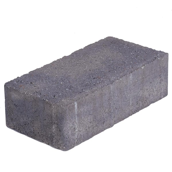 Pavestone Holland 7.87 in. L x 3.94 in. W x 2.36 in. H 60 mm Charcoal Concrete Paver