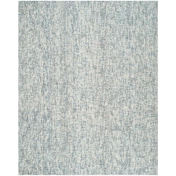 SAFAVIEH Abstract Blue/Charcoal 10 ft. x 14 ft. Speckled Area Rug