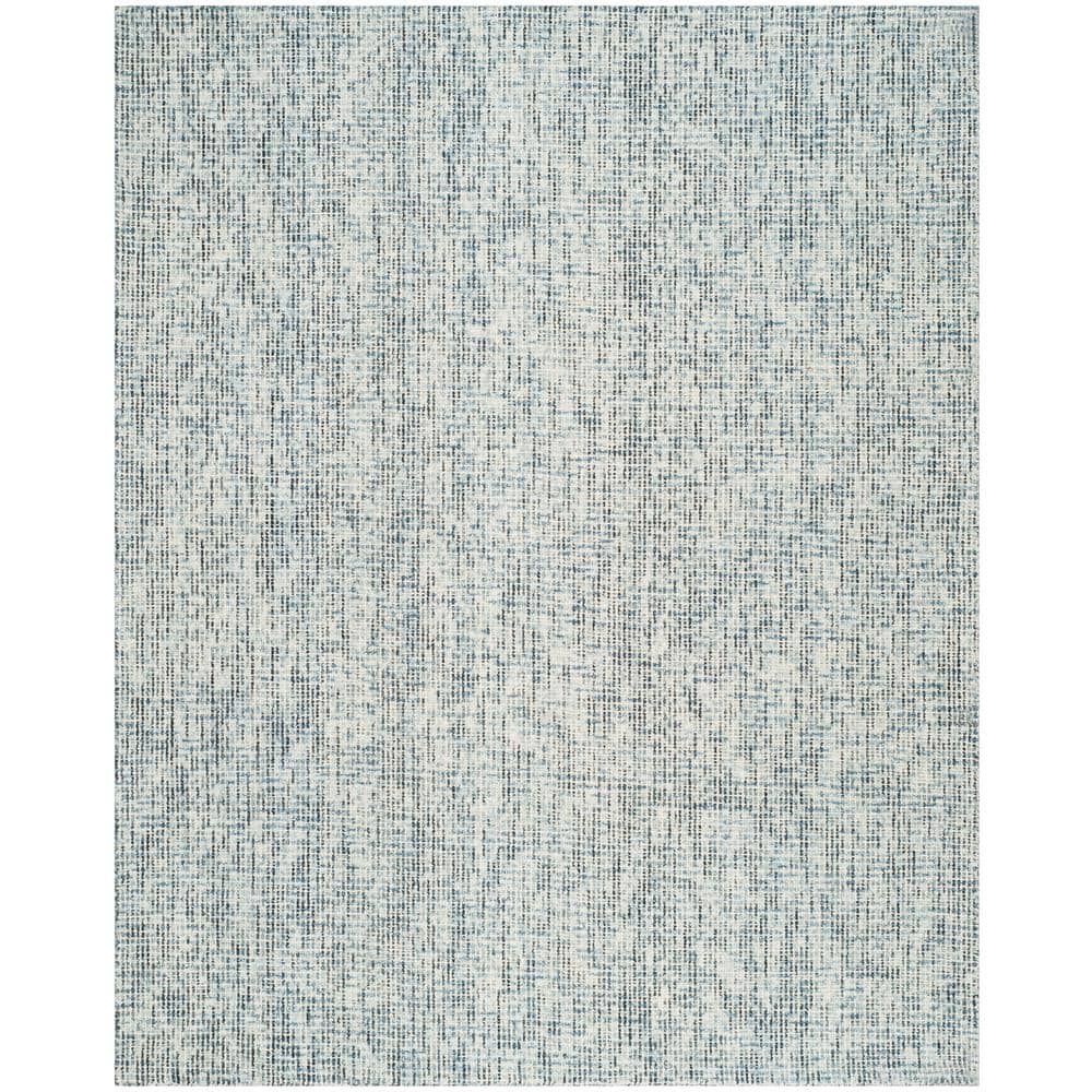 SAFAVIEH Abstract Blue/Charcoal 9 ft. x 12 ft. Solid Area Rug ABT468B-9 ...