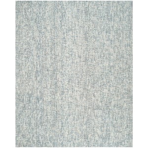 Abstract Blue/Charcoal 9 ft. x 12 ft. Solid Area Rug