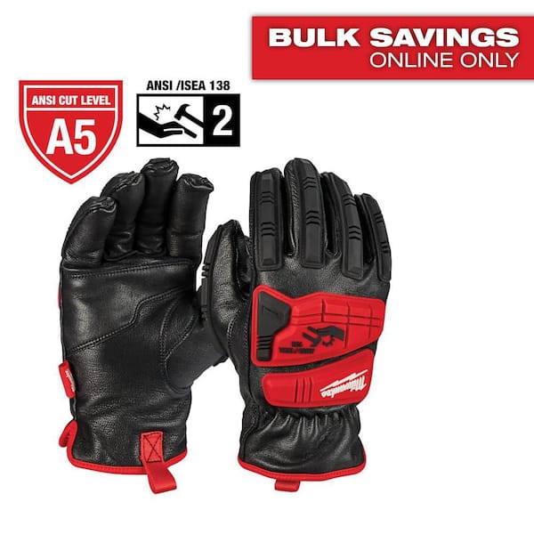 Milwaukee Large Level 5 Cut Resistant Goatskin Leather Impact Gloves