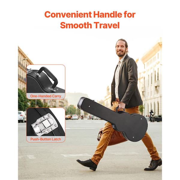 VEVOR Electric Guitar Hard Case 39.76 in. Gourd-Shaped