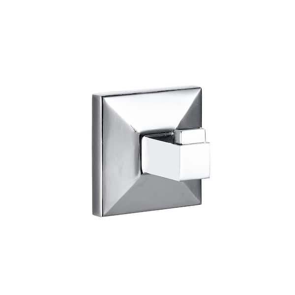 Dyconn Moreno Square Single Bathroom Knob Robe/Towel Hook in Robe Chrome