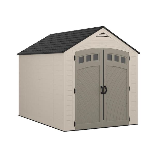 Suncast Vista 7 ft. W x 10 ft. D Plastic Resin Storage Shed with
