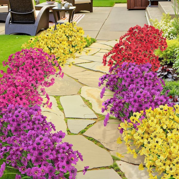 0.1 in. Artificial Multicolor Indoor/Outdoor UV Resistant Silk