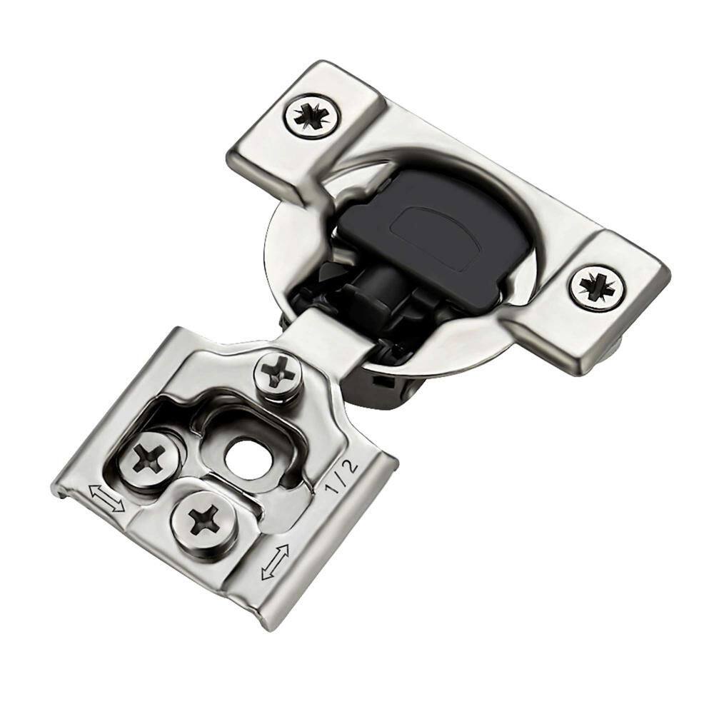 20-Pack 10-Pair 1/2 in. Overlay Soft Close Hinges, Satin Nickel Hidden Concealed Hinge, Stainless Steel, Self Closing price history on PriceWatchPro