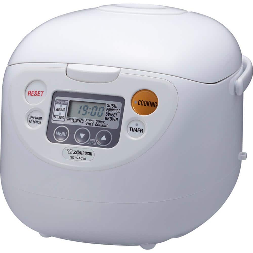 Zojirushi Micom 10-Cup Cool White Rice Cooker and Warmer with