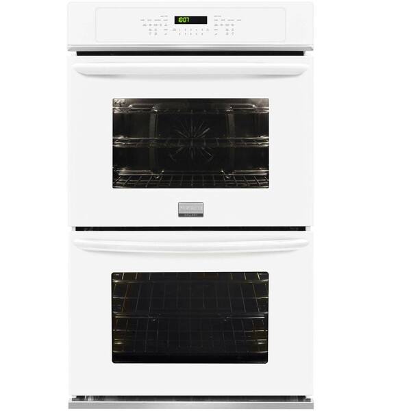 Frigidaire 27 in. Double Electric Wall Oven Self-Cleaning with Convection in White