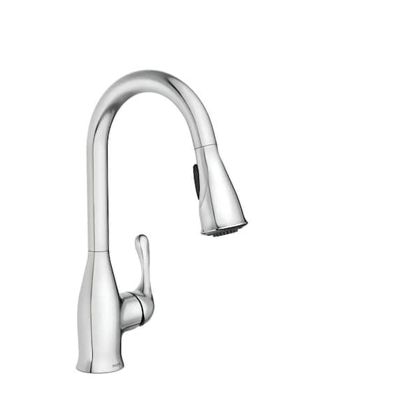 MOEN Kaden Single-Handle Pull-Down Sprayer Kitchen Faucet with Reflex and Power Clean in Chrome