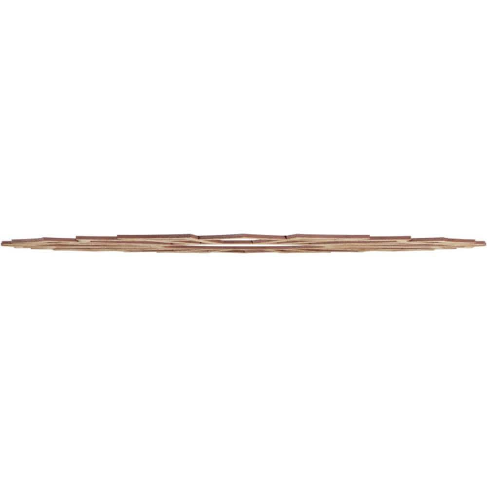 34" Red Oak Unfinished Wood Veneer Ceiling Medallion