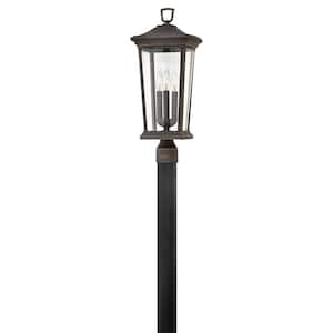 Bromley 3-Light Oil Rubbed Bronze Post Mount