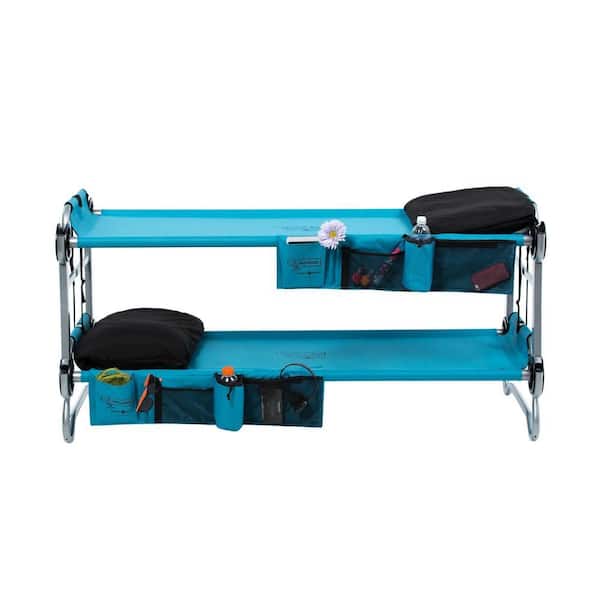 Disc O Bed Kid Bunk 65 In Teal Blue, Kids Bunk Bed Cots