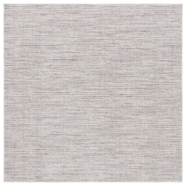 SAFAVIEH Dune Blue/Gray 7 ft. x 7 ft. Machine Washable Abstract Striped Square Area Rug