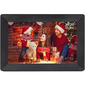 10.1 in. Black Digital Picture Frame 1280 x 800 IPS HD Touch Screen Auto-Rotate with 16GB Storage, App