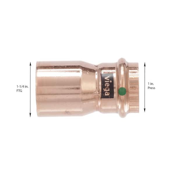 ProPress 1-1/4 in. FTG x 1 in. Press Copper Reducer (5-Pack)