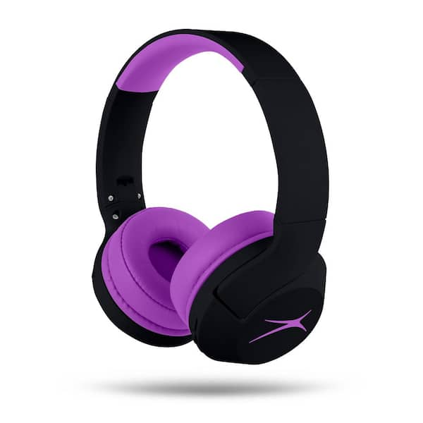 Altec Lansing Kid Safe Black Out Purple Wireless Over the Head ANC