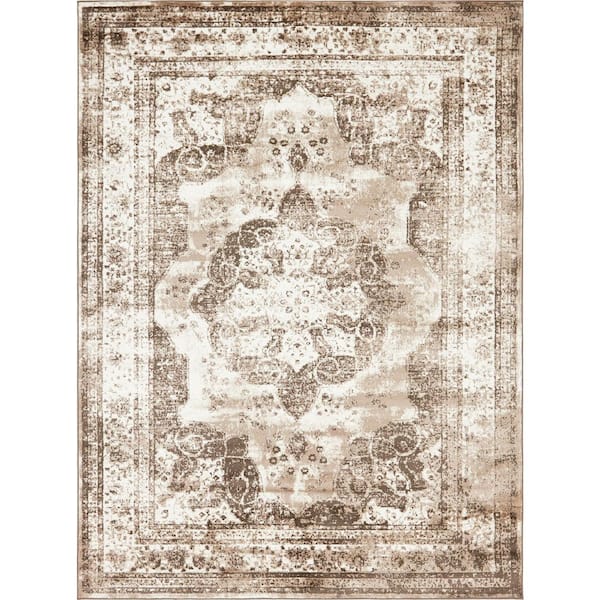 Unique Loom Sofia Salle Garnier Light Brown 8' 0 x 11' 0 Area Rug