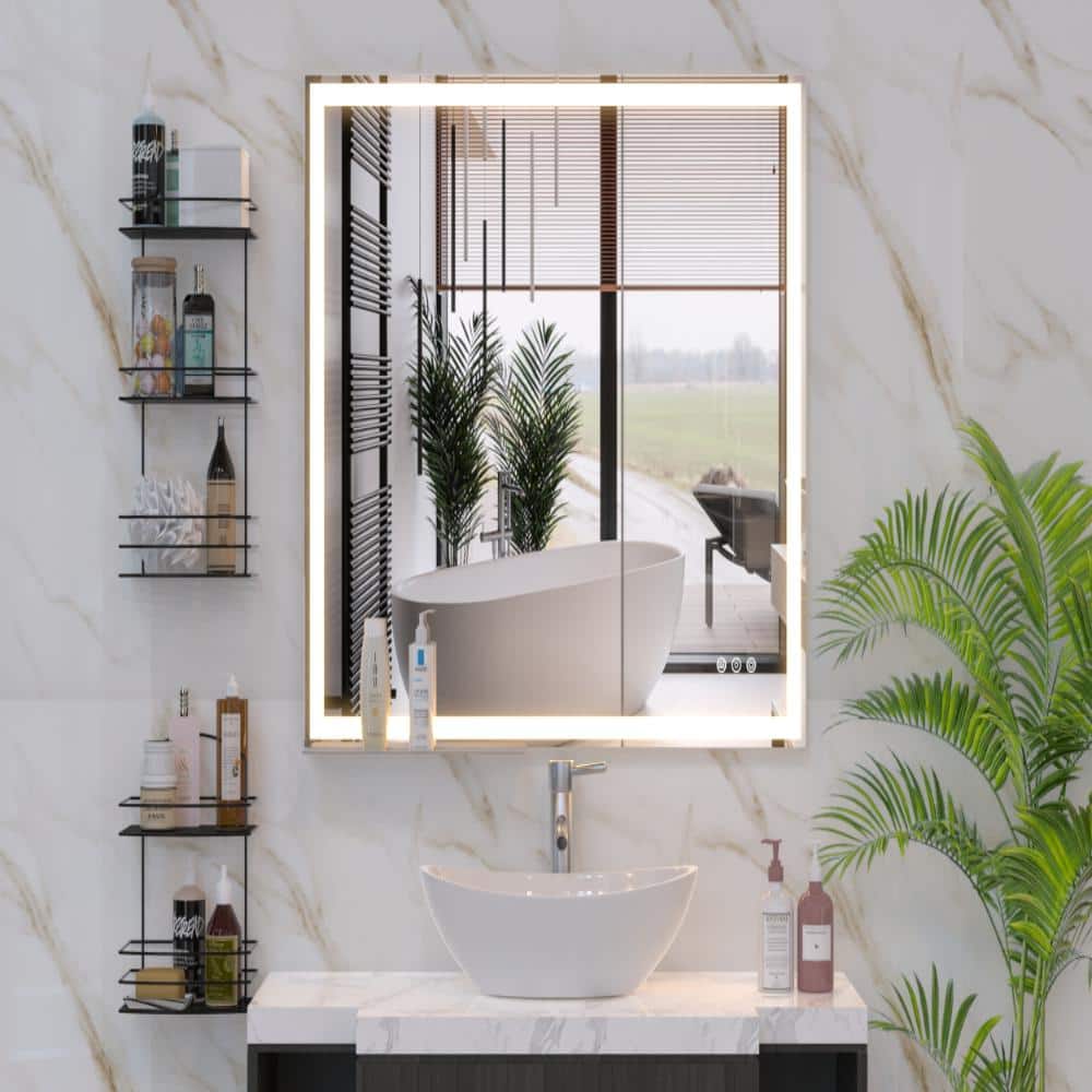 30 in.×36 in. LED Mirror Light Bathroom,anti-Fog & Dimming Led Bathroom Vanity Mirror, Silver price history on PriceWatchPro