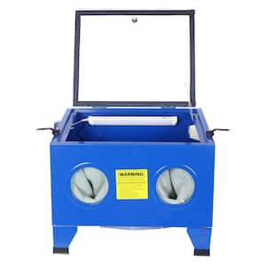 25-Gallon Bench Top Portable Sand Blaster Cabinet Kit Workbench with Sand-blasting Cabinet 80 psi