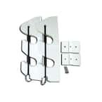 TACO Marine 2-Rod Deluxe Poly Rod Rack - White P03-062W - The Home Depot