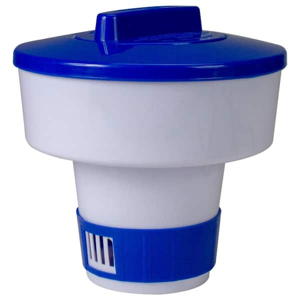Northlight 7 in. Classic Blue and White Floating Swimming Pool Chlorine Dispenser