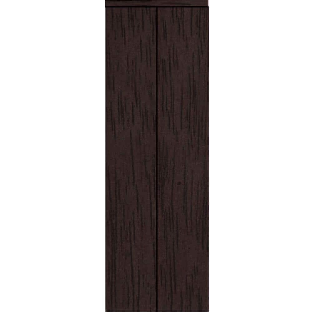 24 in. x 84 in. Smooth Flush Solid Core Espresso MDF Interior Closet Bi-Fold Door with Matching Trim price history on PriceWatchPro