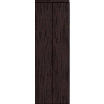 32 in. x 84 in. Smooth Flush Espresso Solid Core MDF Interior Closet Bi-Fold Door with Matching Trim