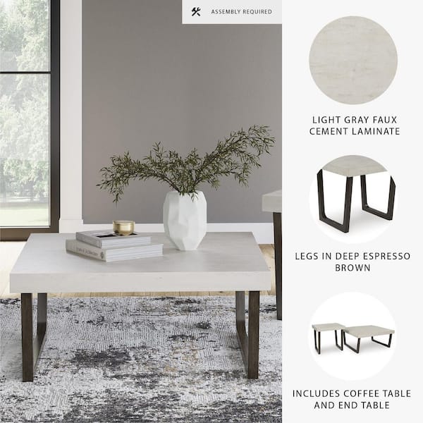 Signature DESIGN BY ASHLEY Westenfort 40 in. Espresso/Gray Square