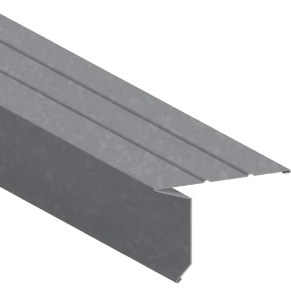 Gibraltar Building Products 2-3/8 in. x 1 in. x 10 ft. Galvanized Steel Eave Drip Flashing