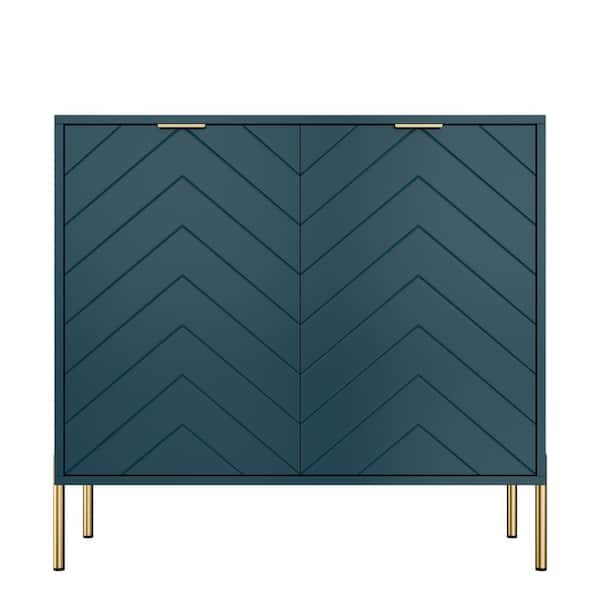 Clihome Green 31.5 in. H Storage Cabinet with Adjustable Shelves