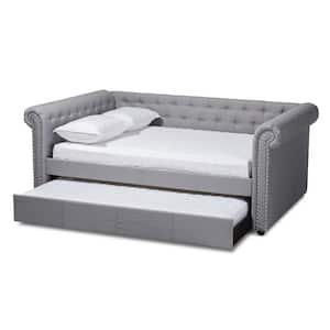 Mabelle Gray Full Daybed with Trundle